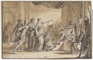 Sabinus und Epponina von Vespasian verurteilt von Jean Michel Moreau