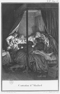 Kastration von Abelard, Illustration aus 