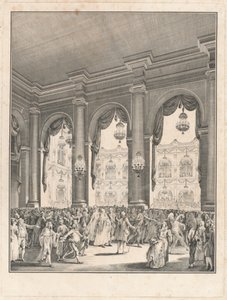 Der Maskenball - Fest anlässlich der Geburt von Monseigneur le Dauphin, 23. Januar 1782 von Jean Michel Moreau the Younger