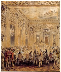 Fest gegeben von Jeanne Becu, Gräfin von Barry, im Schloss von Louveciennes am 2. September 1771
