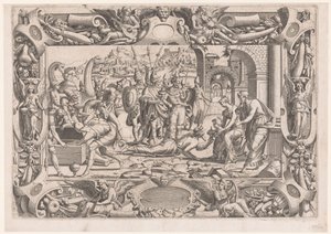 Anbetung durch die Könige von Jean Mignon (attributed to)