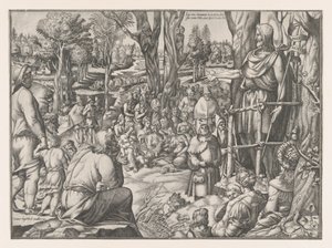 St. Johannes predigt in der Wüste, 1535-55