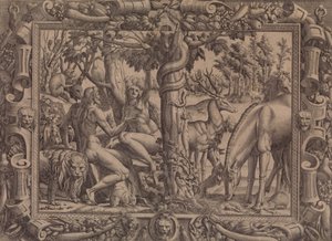 Die Versuchung von Eva, 1535-55 von Jean Mignon