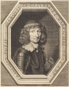 François Potier, Marquis de Gevres von Jean Morin after Philippe de Champaigne