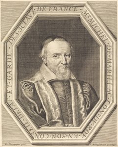 Michel de Marillac von Jean Morin after Philippe de Champaigne