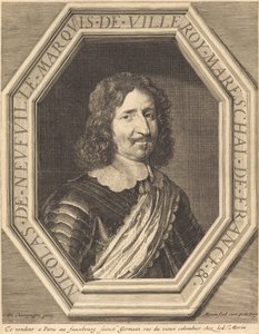Nicholas de Neufville, Marquis de Villeroy von Jean Morin after Philippe de Champaigne