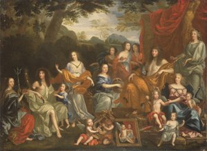 Die Familie von Ludwig XIV. von Jean Nocret