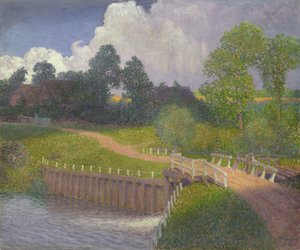 Das Schleusentor in Wohldorf, 1901