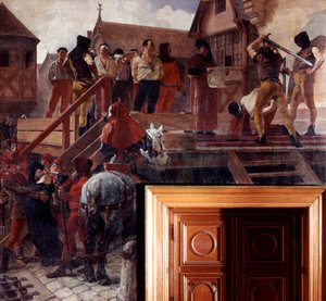 Hinrichtung von Jean Desmartes, 1383 frühes 20. Jahrhundert von Jean Paul Laurens