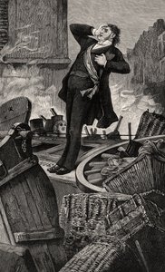 Tod von Baudin - Illustration aus Histoire d’un crime, 19. Jahrhundert