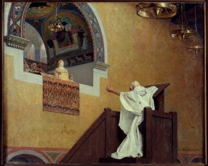 Heiliger Johannes Chrysostomus (349-407) und die Kaiserin Eudoxia