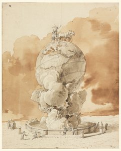 Entwurf für ein öffentliches Denkmal auf einem Pariser Platz von Jean Pierre Louis Laurent Houël