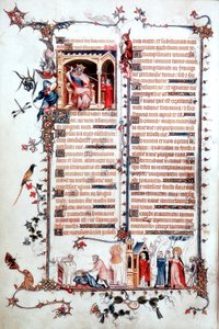 Seite aus dem Belleville Brevier 1323-1326