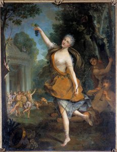 Mademoiselle Prevost als Bacchantin