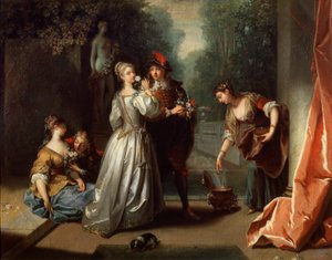 Geruch aus der Serie Die fünf Sinne, späte 1720er oder frühe 1730er Jahre von Jean Raoux