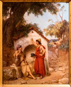 Algerische Frauen um den Brunnen von Jean Raymond Hippolyte Lazerges