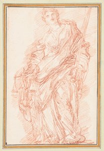 Allegorie der Gerechtigkeit mit Schwert und Waage von Jean Robert Ango