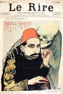 Karikatur von Abd al-Hamid II (1842-1918) aus 