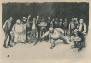Les Joueurs De Bouchons, 1919 von Jean Veber