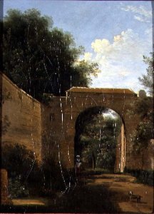 Ein ummauerter Garten von Jean Victor Bertin