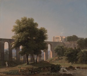 Ein Aquädukt in der Nähe einer Festung, 1807 von Jean Victor Bertin