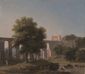 Ein Aquädukt in der Nähe einer Festung, 1807 von Jean Victor Bertin
