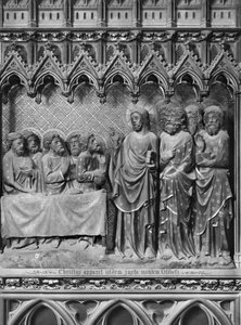 Kathedrale, Innenraum, Chorschranke, Jesus Christus erscheint am Ölberg, ca. 1340-51 von Jean and Jean Le Boutellier Ravy