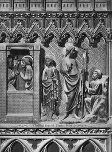 Kathedrale, Innenraum, Chorschranke, Jesus Christus erscheint dem Heiligen Petrus, ca. 1340-51 von Jean and Jean Le Boutellier Ravy