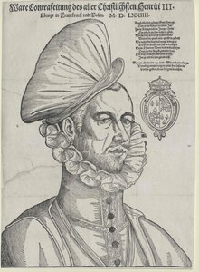 König von Frankreich Heinrich III. von Jean de (after) Court