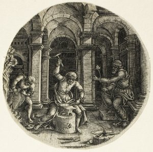 Der heilige Eligius und König Dagobert