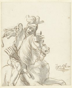 Römischer Soldat zu Pferd von Jean de la Chambre