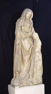 St. Anna unterrichtet die Jungfrau, vom Château des Ducs de Bourbon, Chantelle, ca. 1500-03