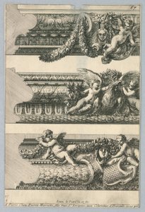 Entwurf für bemalte Rahmen, aus "Bordures de Tableau"