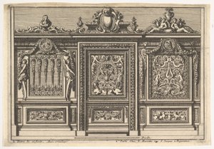 Entwurf für einen Chorschirm mit zwei Varianten, aus: Clôtures de chapelles von Jean le Pautre