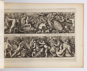 Platte aus "Frises, feuillages ou tritons marins, à la romaine" von Jean le Pautre