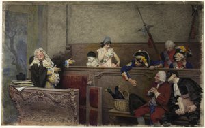 Prozess von Pierrot von Jean or Jehan Georges Vibert