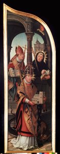 Linkes Panel des Triptychons der Verkündigung