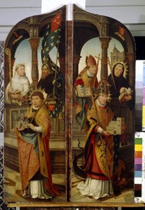 Heiliger Trudo und Heiliger Wilhelm (Seitenflügel eines Triptychons)
