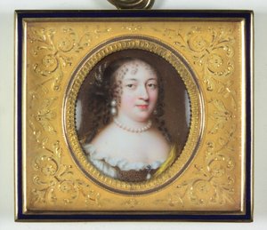 Eine Dame namens Madame de Louvois von Jean the Elder Petitot