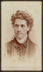 Carte-de-visite Porträt von Miss Julia J. Thomas, ca. 1875