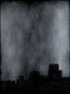 Dunkle Stadt Nacht von Jeffrey Hummel