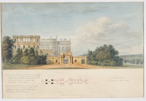Entwurf für den Eingang zum Hof, Chatsworth von Jeffry Wyatville