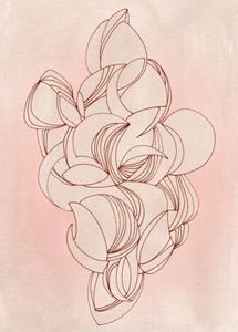 Fließende Blush-Formen