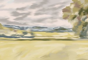 Hügelige Landschaft von Jenna Alheit
