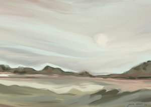 Gelassene abstrakte Landschaft von Jenna Alheit