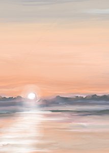 Gelassene Sonnenuntergangsreflexion von Jenna Alheit