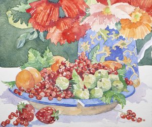 Obst auf einem Teller, 2014