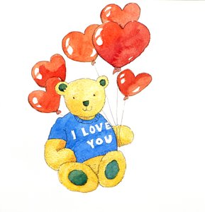 Ich liebe dich Bär - Ballon