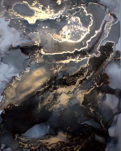 Schwarz-Gold-Fluss
