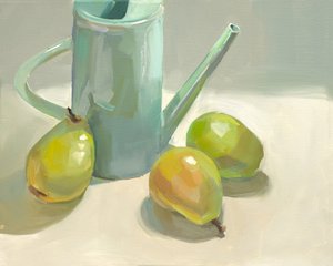 Krug und Birnen von Jenny Westenhofer